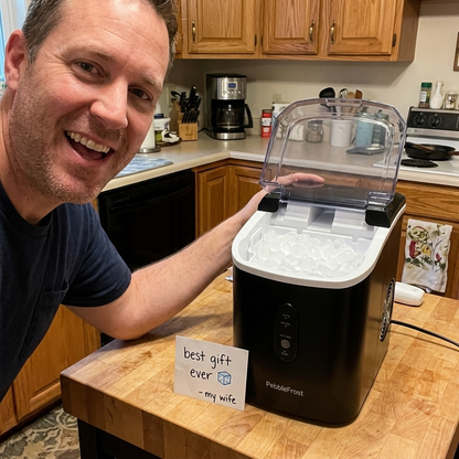 PebbleFrost - Countertop Nugget Ice Maker with Chewable Pellet Ice