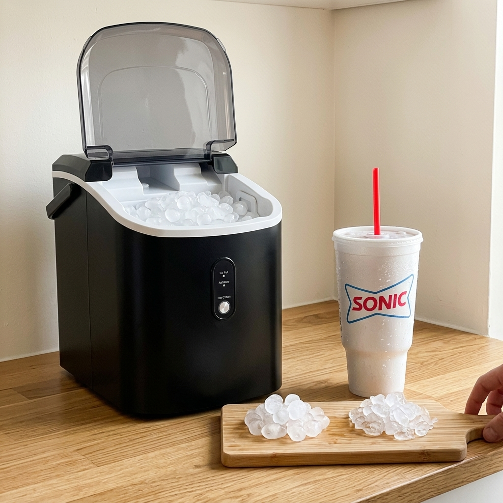 PebbleFrost - Countertop Nugget Ice Maker with Chewable Pellet Ice