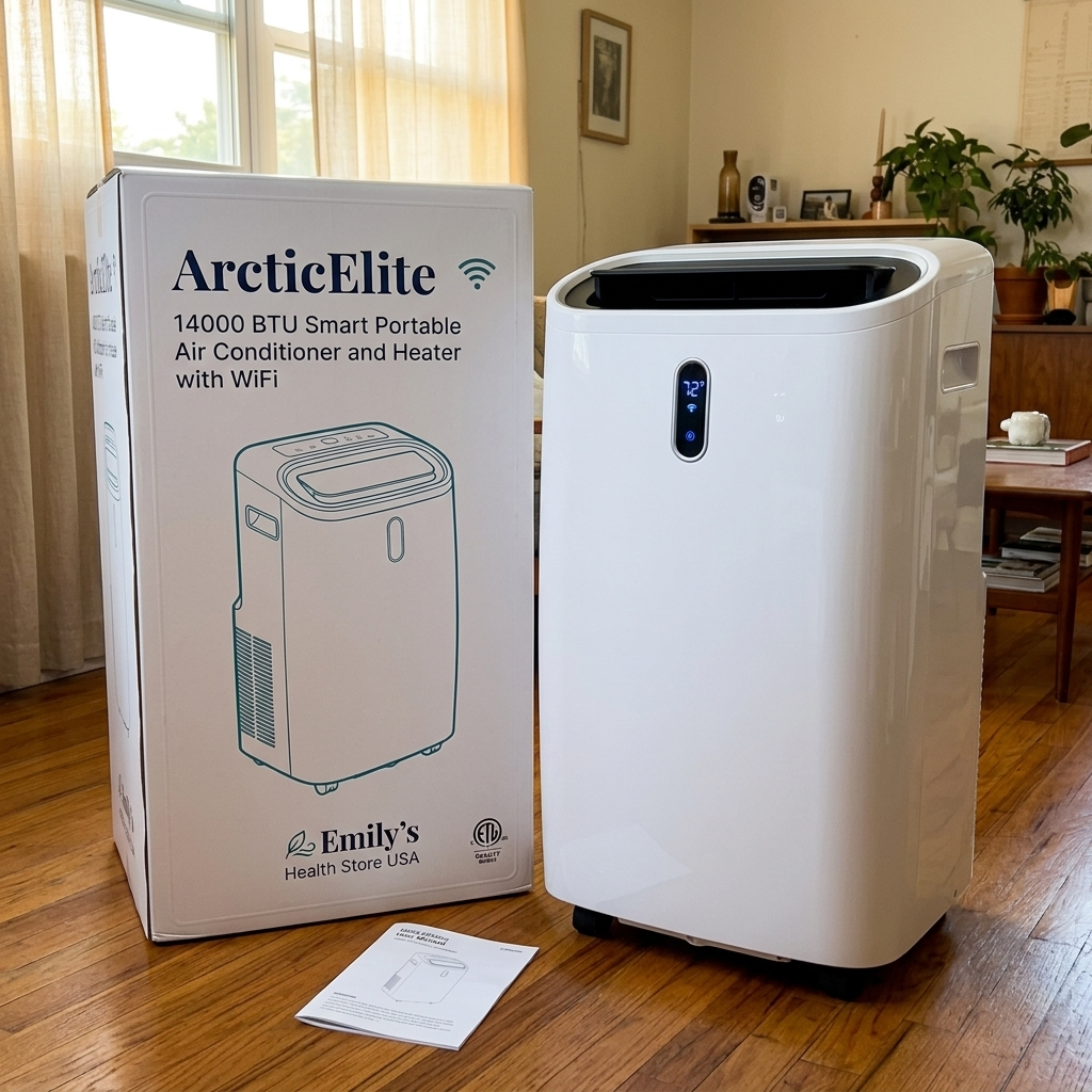 ArcticElite - 14000 BTU Smart Portable Air Conditioner and Heater with WiFi