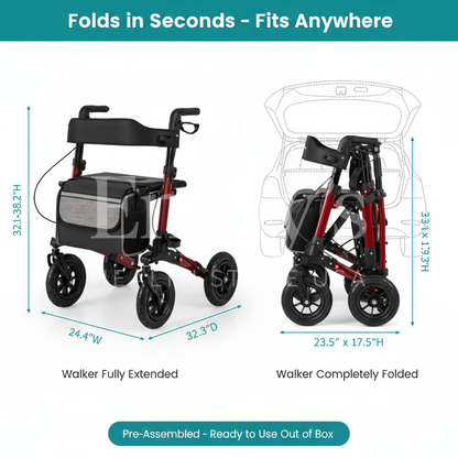 Emily's ComfortGlide™ Rollator Walker