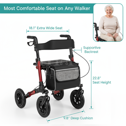 Emily's ComfortGlide™ Rollator Walker