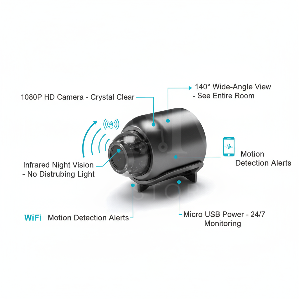 Small camera mini WiFi camera wireless home monitoring
