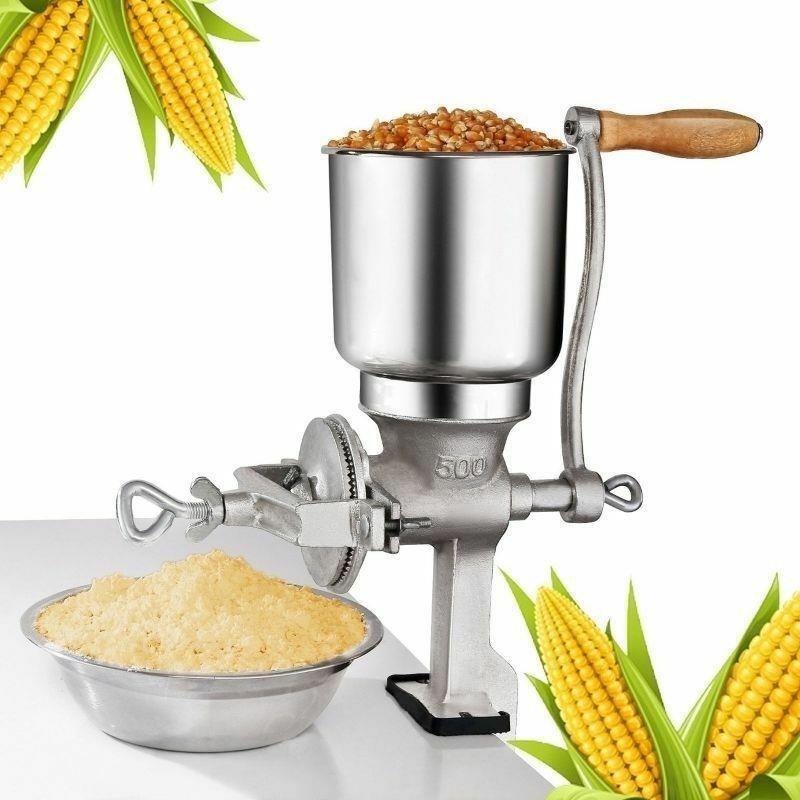 Manual Grain Mill Hand Crank Flour Grinder for Wheat Corn