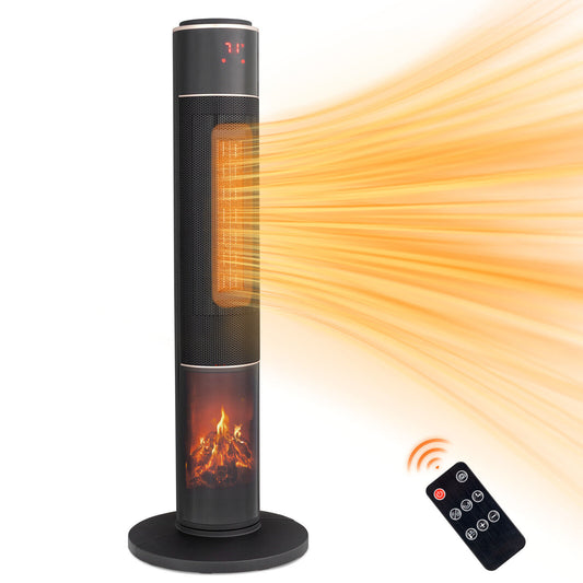 1500W Tower Space Heater Electric Oscillating Remote Control