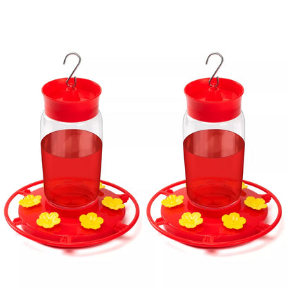 Hanging Bee Proof Hummingbird Water Feeders with Perch