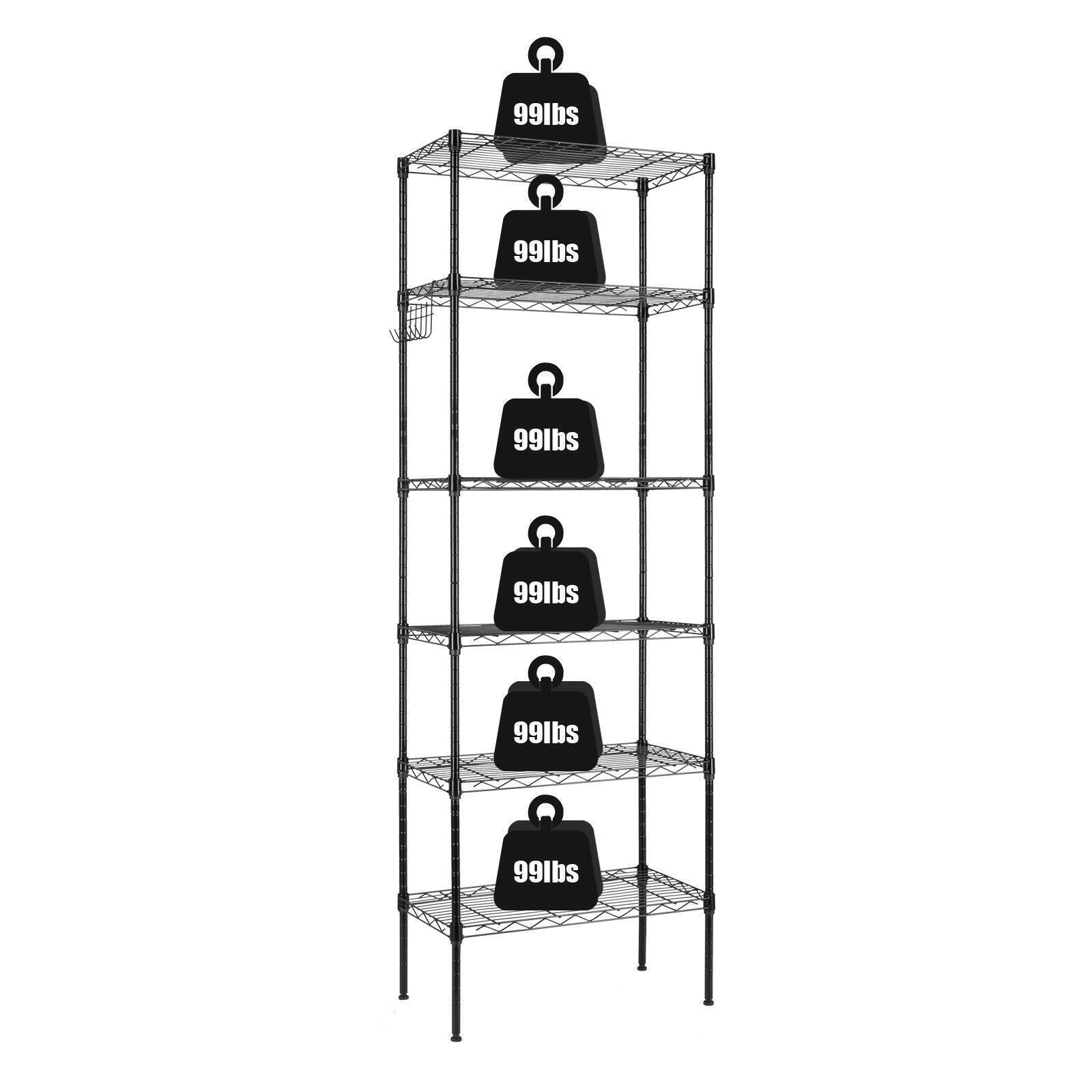 Heavy Duty Storage Shelf Rack with Rolling Wheels
