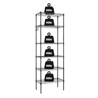 Heavy Duty Storage Shelf Rack with Rolling Wheels