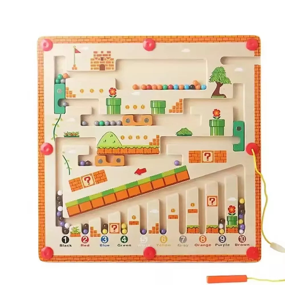 Montessori Magnetic Color and Number Maze