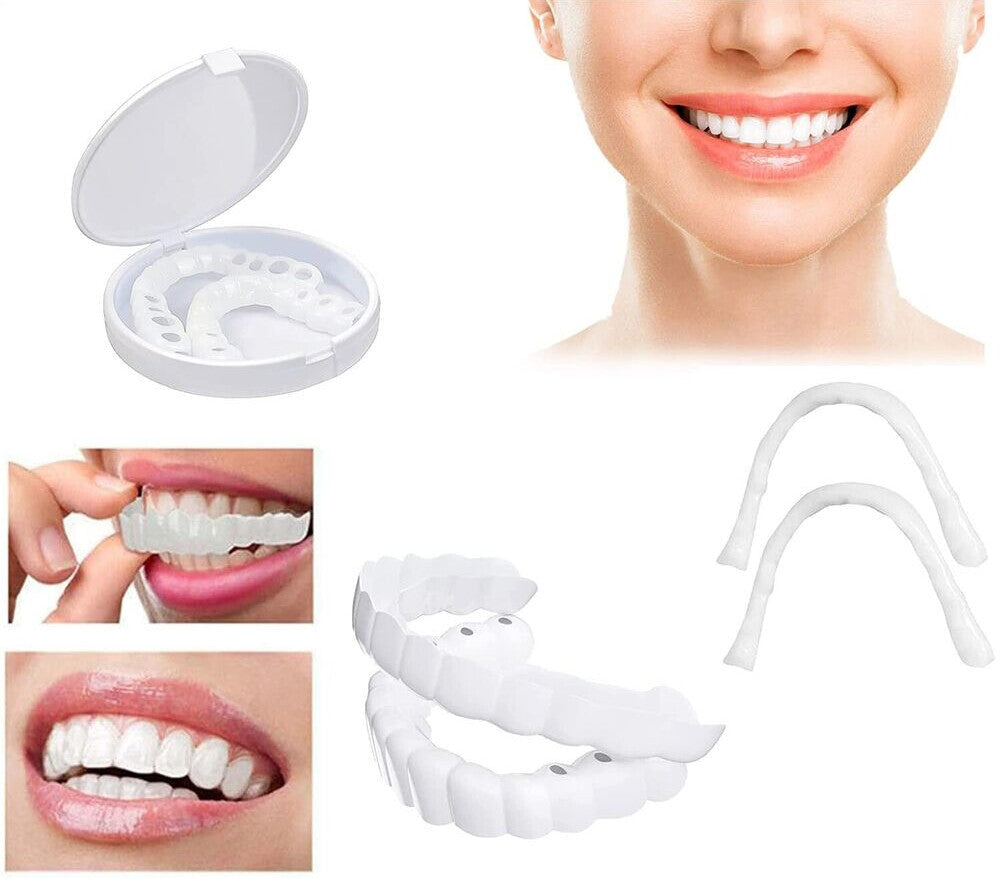 Snap On Veneers Upper Lower Teeth Dental Cosmetic False Teeth