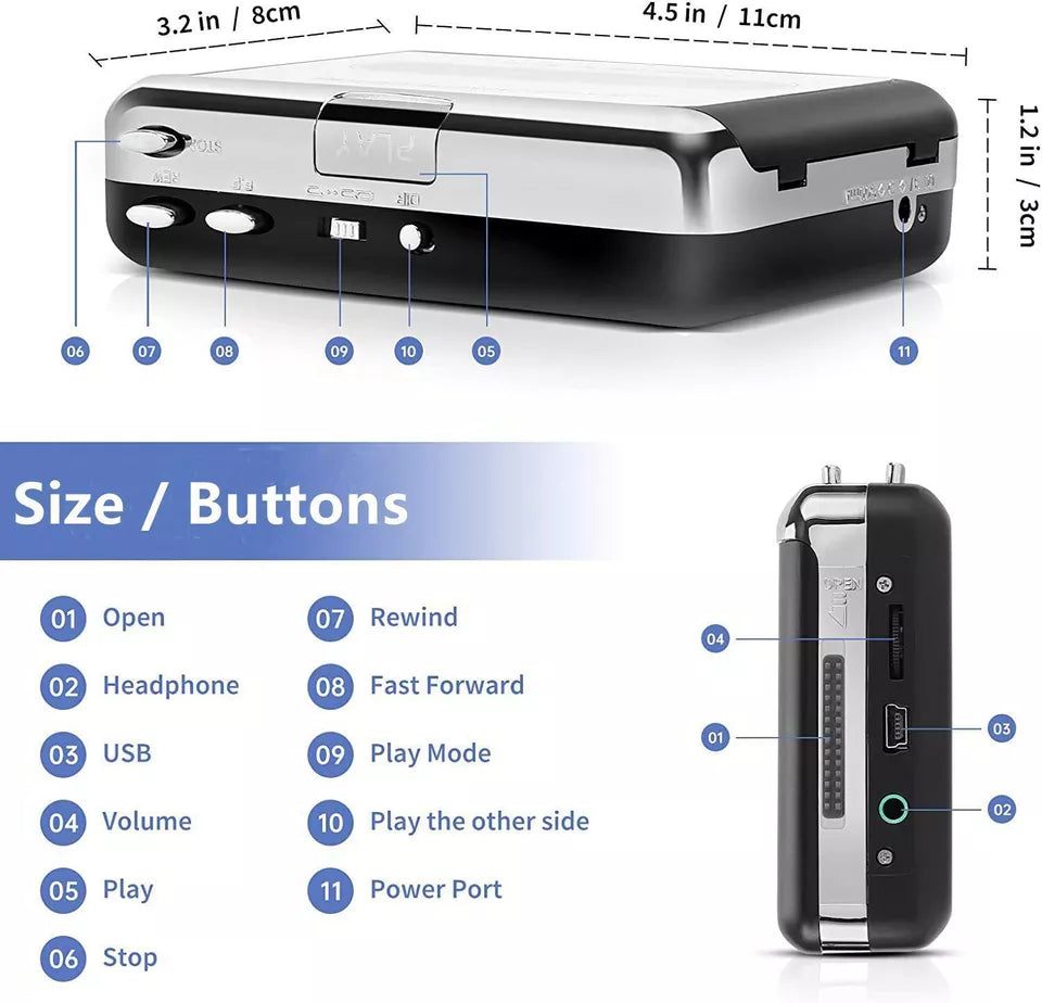 Cassette to MP3 Converter by Sharper Image
