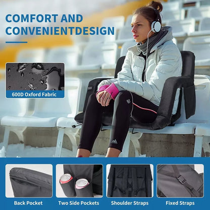 Heated Stadium Seat with Massage