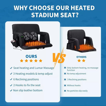 Heated Stadium Seat with Massage
