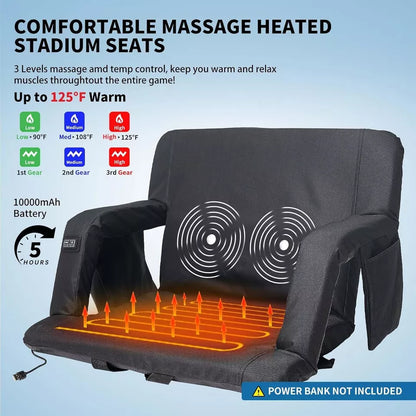 Heated Stadium Seat with Massage