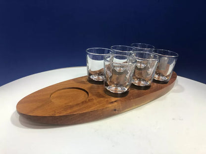 Deluxe Shot Glass Tray Set