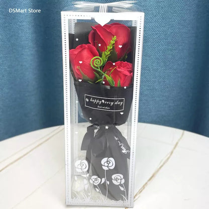 3 Heads Artificial Rose Bouquet