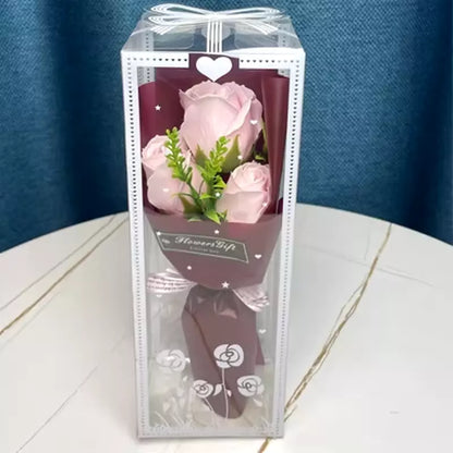 3 Heads Artificial Rose Bouquet