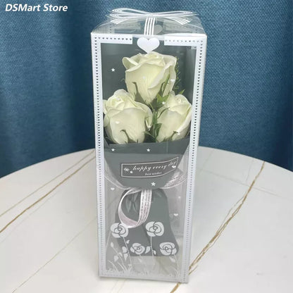 3 Heads Artificial Rose Bouquet