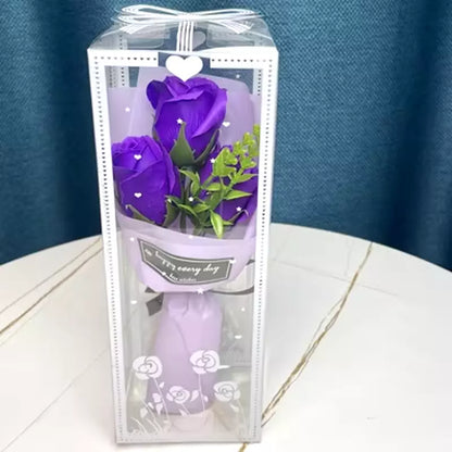 3 Heads Artificial Rose Bouquet