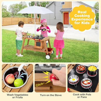 Kids Play Trolley with Sun Proof Umbrella