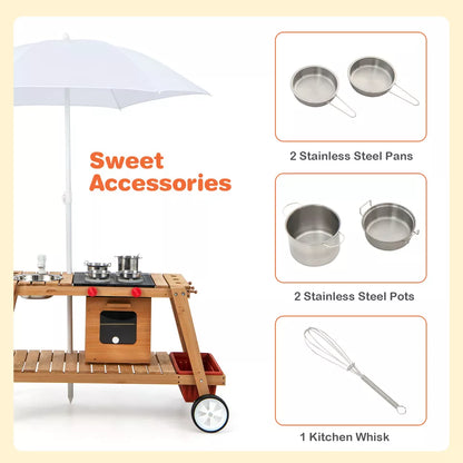 Kids Play Trolley with Sun Proof Umbrella