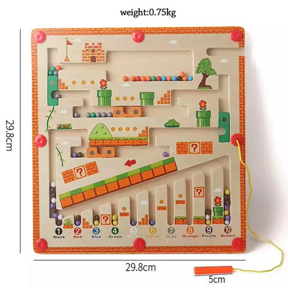 Montessori Magnetic Color and Number Maze