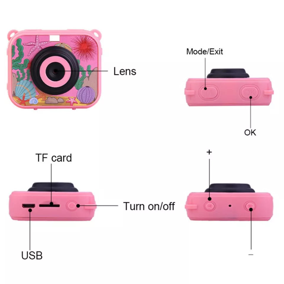 Mini Kids High-Quality Sports Camera