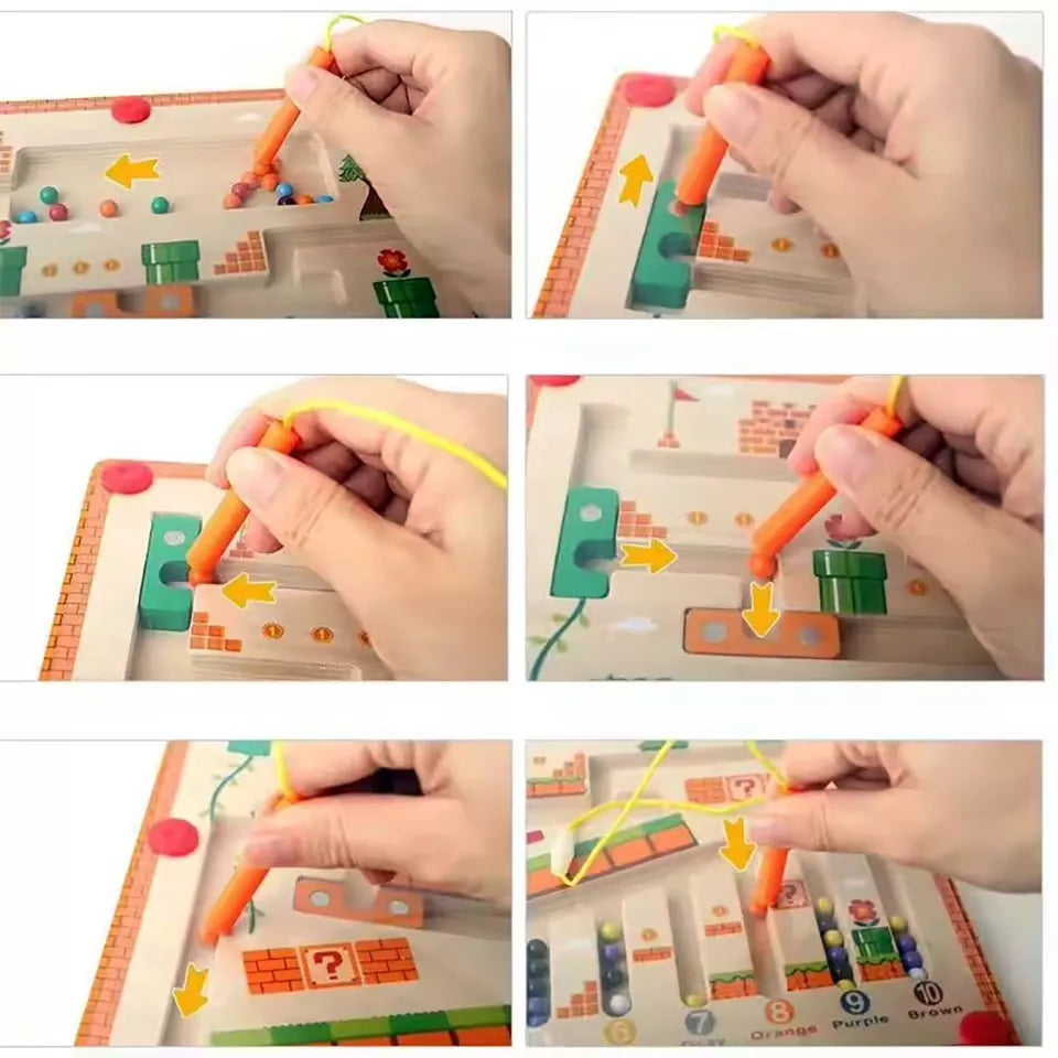 Montessori Magnetic Color and Number Maze