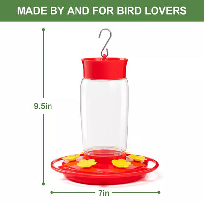 Hanging Bee Proof Hummingbird Water Feeders with Perch