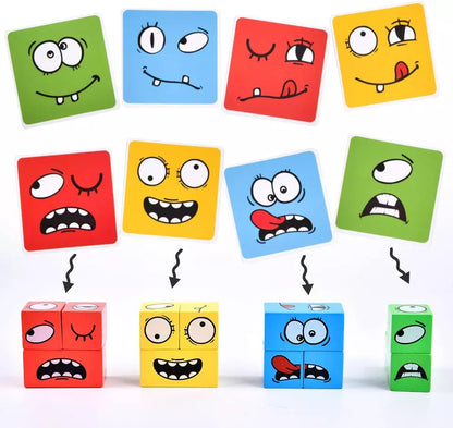 Expression Puzzle Building Blocks Game