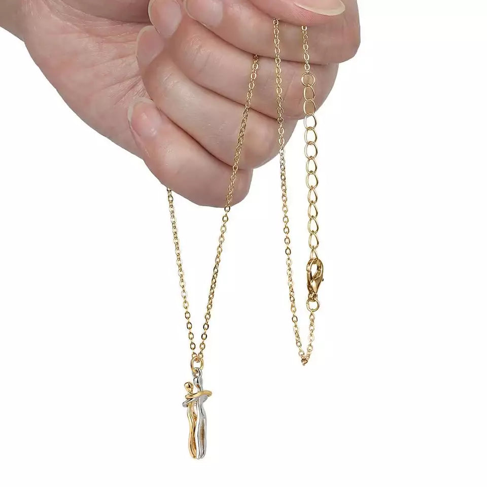 Couple Hug Necklace