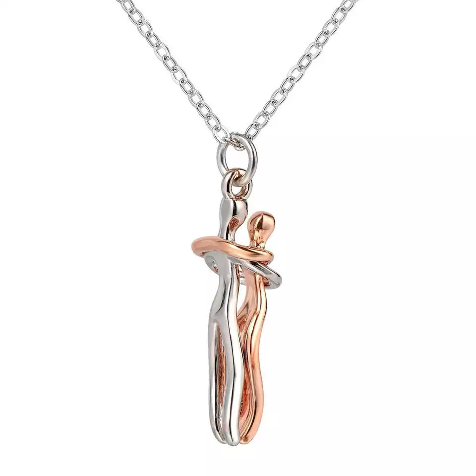Couple Hug Necklace
