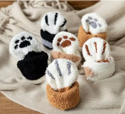 Cute Cat Paw Winter Socks