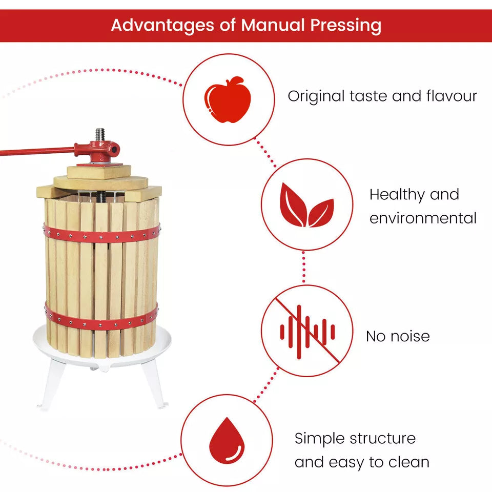 1.6 Gallon Fruit, Cider and Wine Press