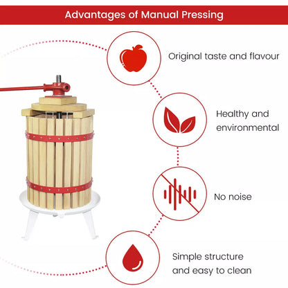 1.6 Gallon Fruit, Cider and Wine Press