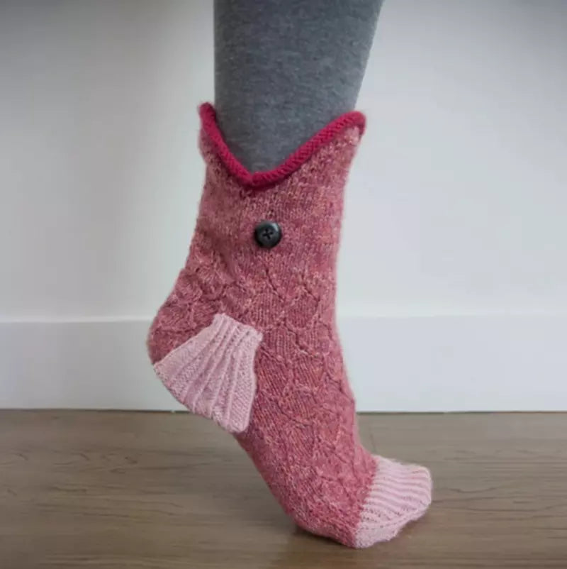 Cute Shark Christmas Socks