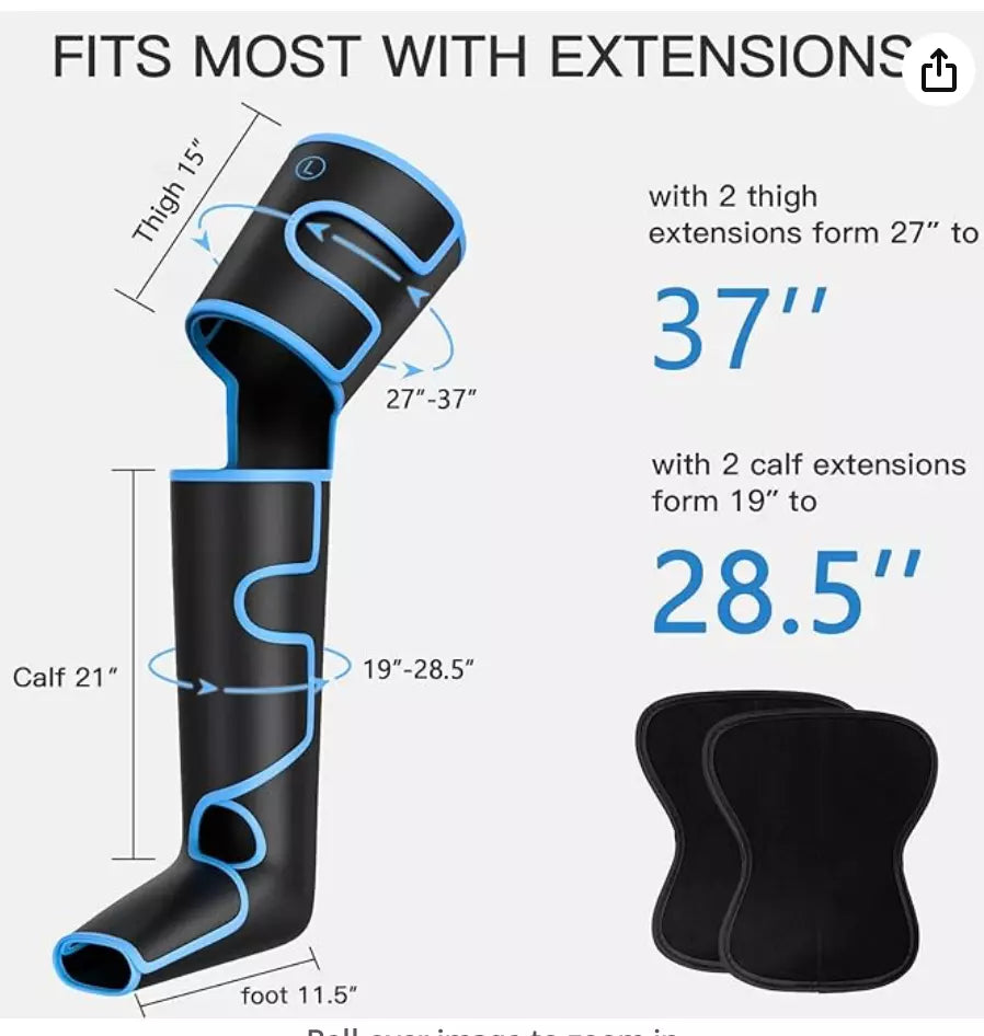 Rejuvenating Heated Compression Leg Wraps