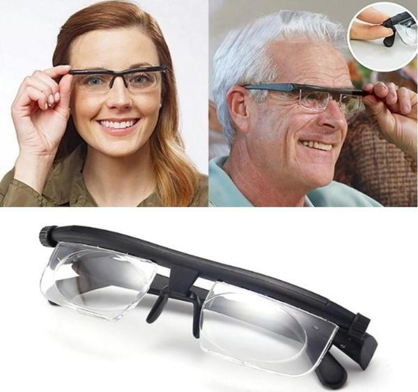 Adjustable eyeglasses adjustable focus glasses reading glasses dial vision variable focus affordable