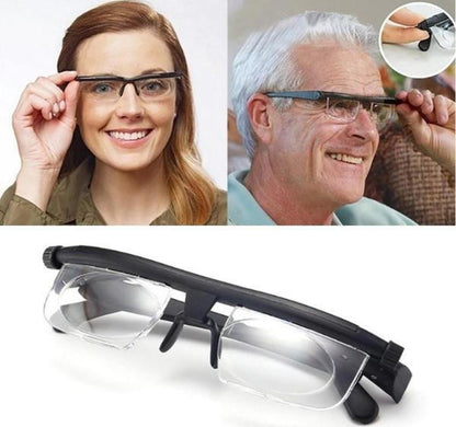 Adjustable eyeglasses adjustable focus glasses reading glasses dial vision variable focus affordable